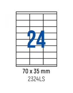 Alternative view of Етикети лепящи 24 бр., 70.0x35.0 мм, 100 л., A4, кант 2, Spree, каш 10