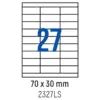 Етикети лепящи 27 бр. 70.0x30.0 мм 100 л. A4 кант 2 Spree бр 1