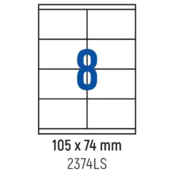 Етикети лепящи 8 бр. 105.0x74.0 мм 100 л. A4 Spree бр 1