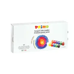 Темпера 12 цв.х 25 мл в бурканчета Primo бр 1