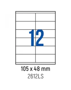 Alternative view of Етикети лепящи 12 бр., 105.0x48.0 мм, 100 л., A4, кант 2, Spree, каш 10