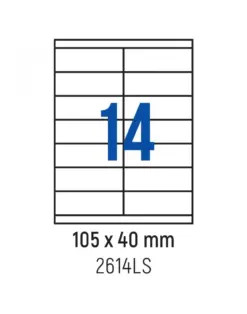 Alternative view of Етикети лепящи 14 бр., 105.0x40.0 мм, 100 л., A4, кант 2, Spree, каш 10