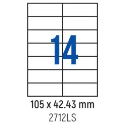 Етикети лепящи 14 бр. 105.0x42.43 мм 100 л. A4 Spree бр 1