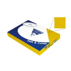 Корици картон лен жълти А4 270 г/м2 100 л. Clairefontaine бр 1