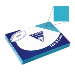 Корици картон кожа сини А4 240 г/м2 100 л. Clairefontaine бр 1