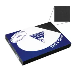 Корици картон кожа черни А4 240 г/м2 100 бр. Clairefontaine бр 1
