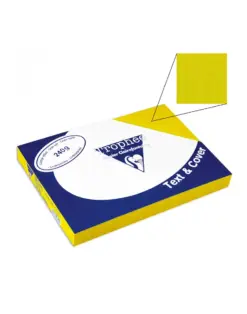 Alternative view of Корици картон кожа жълти, А4, 240 г/м2, 100 л., Clairefontaine