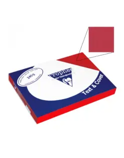 Alternative view of Корици картон кожа червени, А4, 240 г/м2, 100 л., Clairefontaine