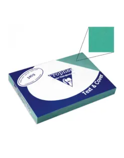 Alternative view of Корици картон кожа зелени, А4, 240 г/м2, 100 л., Clairefontaine