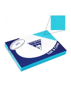 Alternative view of Корици картон кожа св. сини, А4, 240 г/м2, 100 л., Clairefontaine