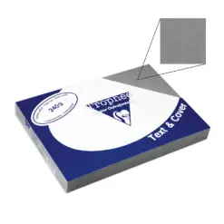Корици картон кожа т. сиви А4 240 г/м2 100 л. Clairefontaine бр 1
