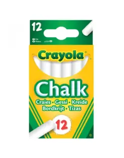 Alternative view от Тебешир безпрашен бял 12 броя, Crayola
