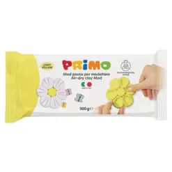 Глина за моделиране пастелно жълта 500 г Primo бр 1