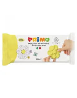 Alternative view of Глина за моделиране пастелно жълта 500 г, Primo, каш 6