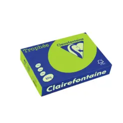 Хартия коп.цв. А4 80 г/м2 Fluo Green Trophee Clairefontaine каш 2500