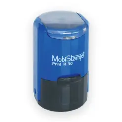 Печат автоматичен Ø 30 мм с капак кръгъл MobiStamps бр 1