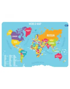 Alternative view of Подложка за бюро PP, World, 43х29 см, Spree, каш 192