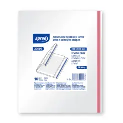 Подвързия регулируема 305х500 прозрачна 40 µ PP кристал Spree каш 1000