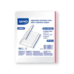 Подвързия регулируема 210х380 прозрачна 40 µ PP кристал Spree каш 2000