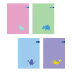 Тетрадка A5 мат/UV Soft touch Origami 60+2 л.ред 70 г/м2 Spree_ бр 1