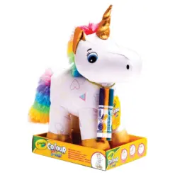 Плюшена играчка за оцветяване с 3 маркера еднорог Crayola бр 1