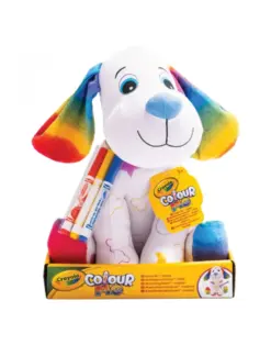 Alternative view от Плюшена играчка за оцветяване с 3 маркера, куче, Crayola