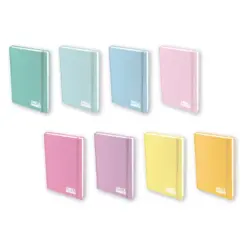 Бележник 14х20 офсет с ластик Single Colour Pastel 168 л. Spree бр 1