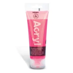 Акрилна боя Fluo Pink 75 мл в пластм.тубички Primo H&P бр 1