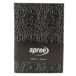 Бележник 14х20 Black Silver с лента 168 л. Spree бр 1