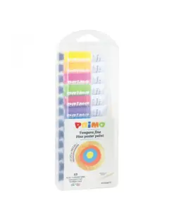 Alternative view of Темпера 12 цв.(4 Fluo+8 metal)х12 мл, в алумин.тубички, PPL кутия, Primo, каш 12