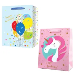 Торбичка подаръчна 31x12x42 см картон 210 г/м2 Birthday Kids Spree бр 1