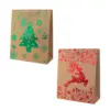 Торбичка подаръчна 26x12x32 см картон 210 г/м2 Christmas Kraft Spree бр 1