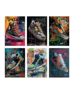 Alternative view от Тетрадка А4 мат/UV Sneakers, 40+2 л.ред 80 г/м2, Mar Mar