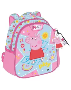 Alternative view от Раница детска с 2 ципа Peppa Pig, 31x27x10, Peppa Pig