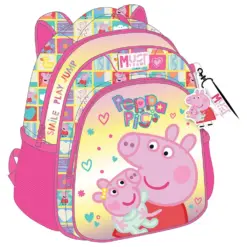 Раница детска с 2 ципа Peppa Pig Smile Play Jump 31x27x10 Peppa Pig бр 1