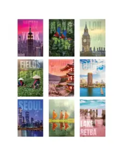Alternative view от Тетрадка А4 гланц/лам Travel, 40 л.ред 80 г/м2, Mar Mar