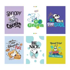 Тетрадка А4 мат/3D UV Snoopy 40 л.ред 80 г/м2 Mar Mar бр 1