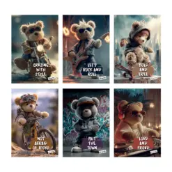 Тетрадка А4 мат/UV Teddy Bear 40 л.ред 80 г/м2 Mar Mar бр 1