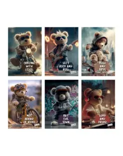 Alternative view от Тетрадка А4 мат/UV Teddy Bear, 40 л.ред 80 г/м2, Mar Mar