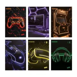 Тетрадка А4 мат/UV Game on 40 л.ред 80 г/м2 Mar Mar бр 1
