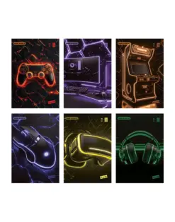 Alternative view от Тетрадка А4 мат/UV Game on, 40 л.ред 80 г/м2, Mar Mar