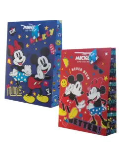 Alternative view of Торбичка подаръчна 33x10x45 см, картон 210 г/м2, Mickey/Minnie, Disney, стек 12