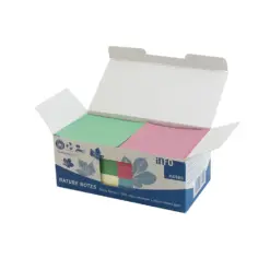 Листчета лепящи Nature box 4 цв. 75х75 мм 100 л. Info Notes каш 240