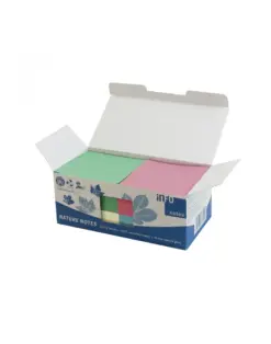Alternative view от Листчета лепящи, Nature box, 4 цв., 75х75 мм, 100 л., Info Notes
