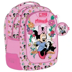 Раница с 3 ципа Minnie Flowers 43x32x18 Minnie