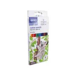 Моливи 12 цв. woodfree шестоъгълни Ø 2.65 мм графит SpreeArt бр 1