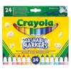 Маркери 24 цв. коничен връх измиваеми Crayola бр 1