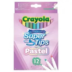 Флумастери 12 цв. коничен връх пастелни Crayola бр 1