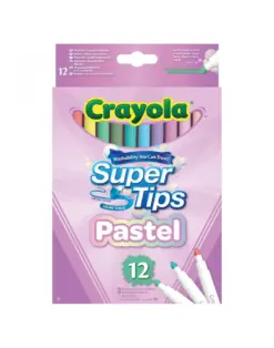 Alternative view от Флумастери 12 цв. коничен връх, пастелни, Crayola, каш 12