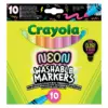 Маркери 10 цв. неон коничен връх измиваеми Crayola бр 1